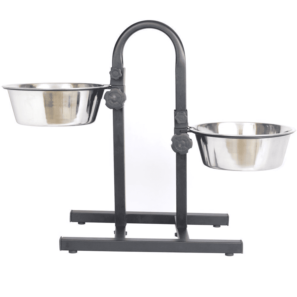 Pets Empire U Type Adjustable Double Diner Bowls for Pets