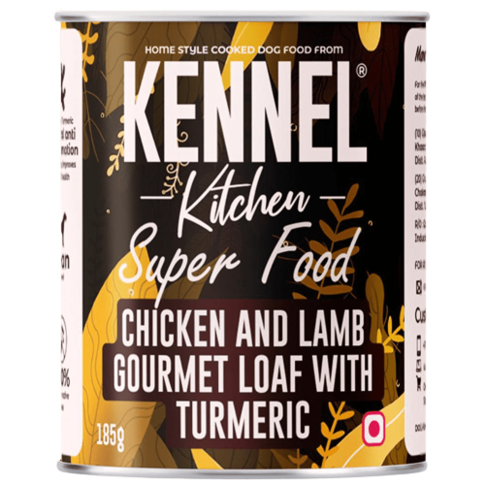 Kennel Kitchen Chicken and Lamb Gourmet Loaf with Turmeric Dog Wet Food for Adult & Puppies