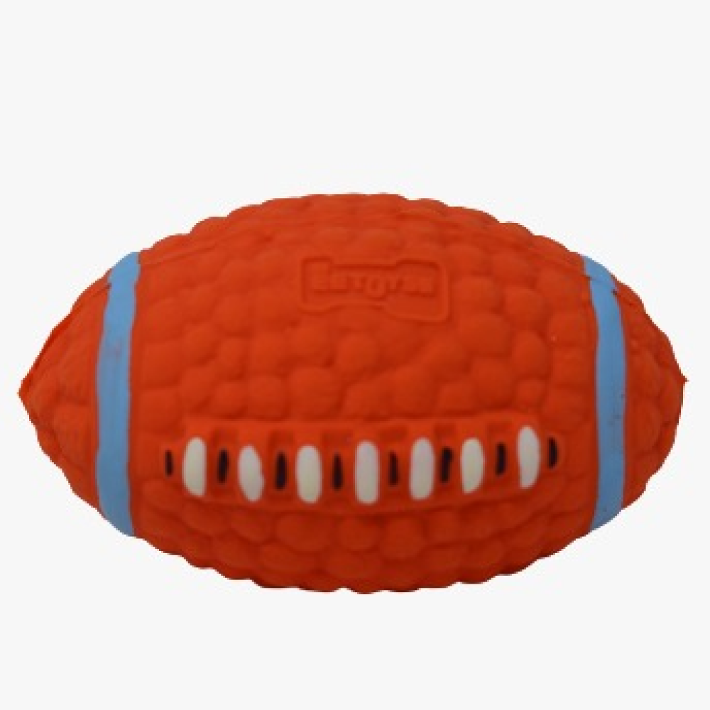 Smarty Pet Latex Rugby Shaped Toy for Dogs