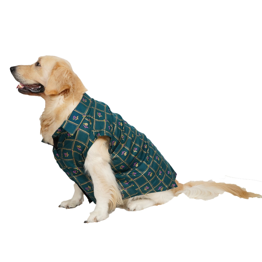 Up4pets Noor Cotton Shirts For Dogs (Green)