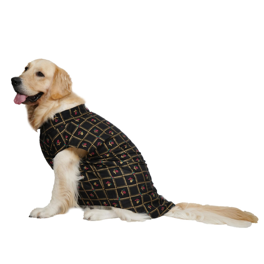 Up4pets Noor Cotton Shirts For Dogs (Black)