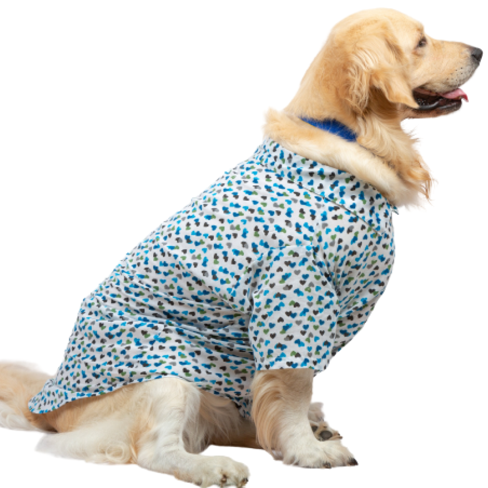 Up4pets Dreamy Hearts Cotton Shirts For Dogs (Blue)