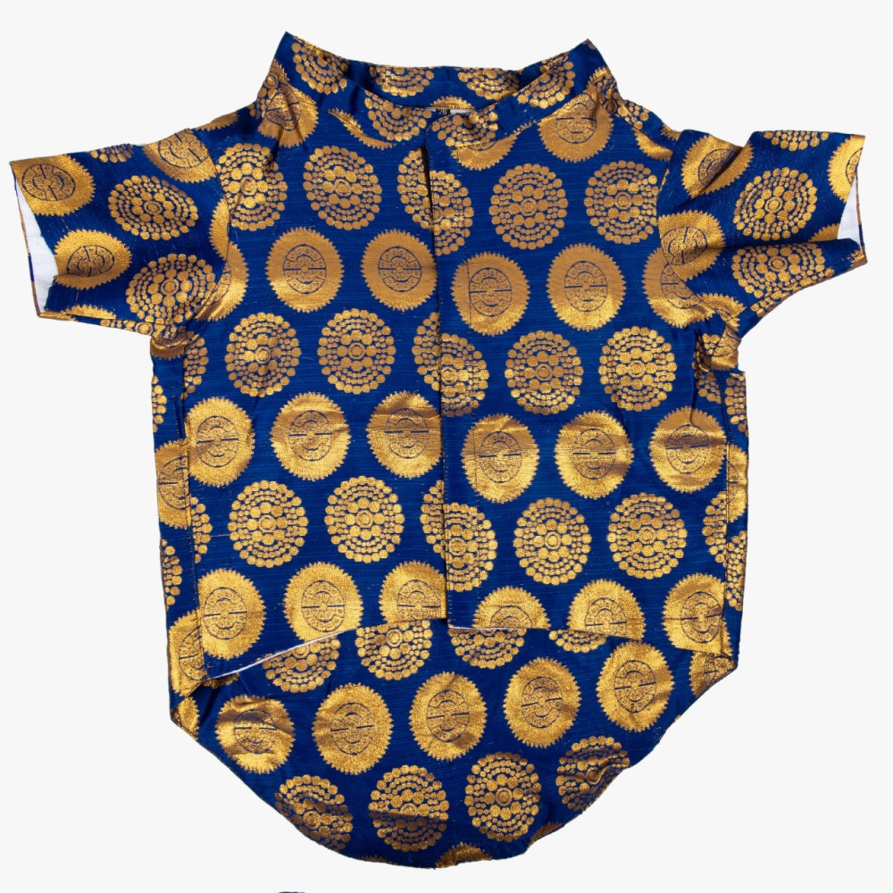 Up4pets Party Dazzle Sherwani For Pets (Blue)