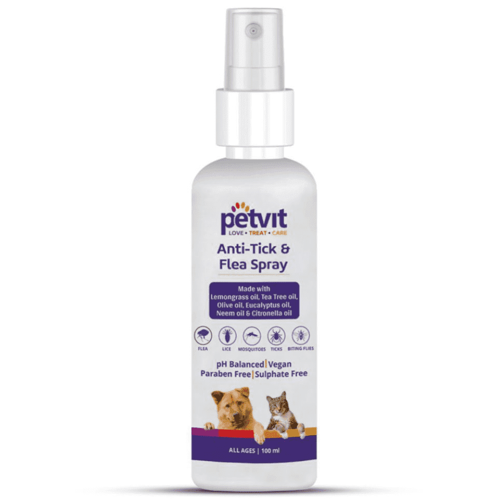 Petvit Anti-Tick & Flea Spray for Pets
