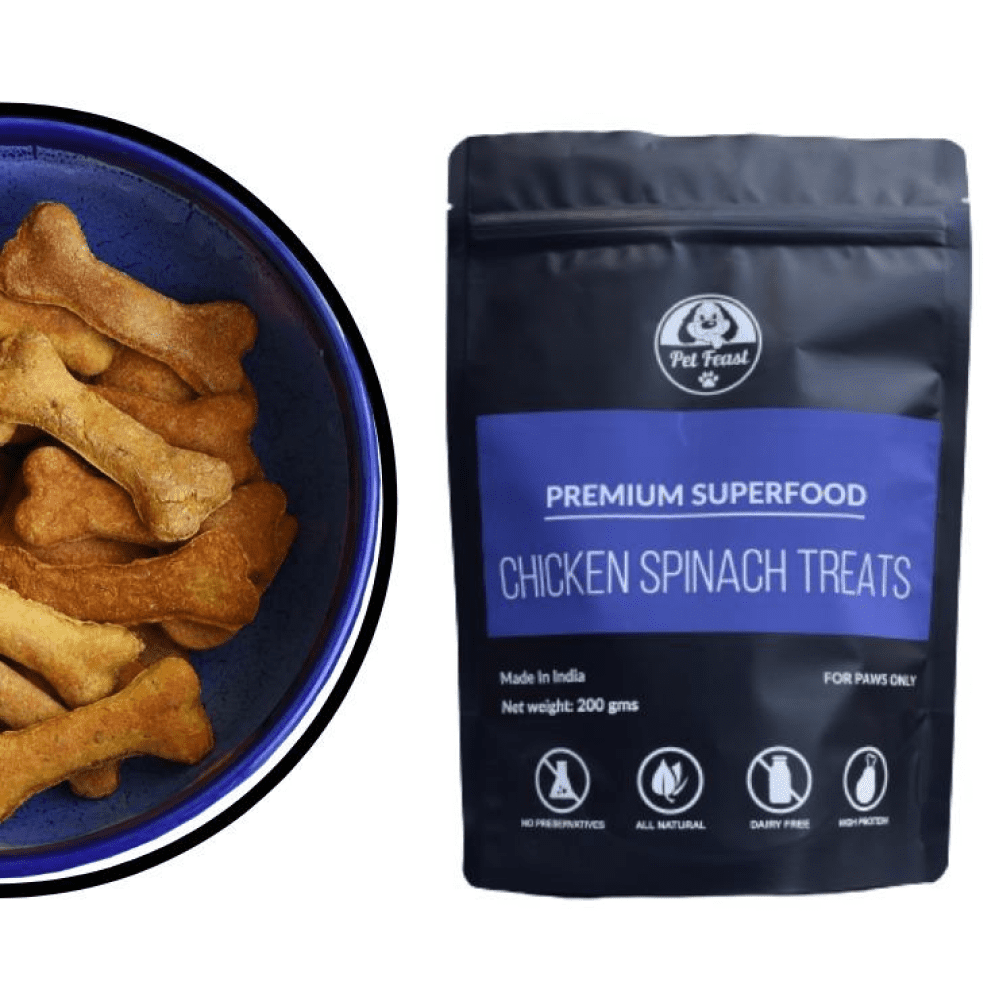 Pet Feast Chicken Spinach Dog Treats