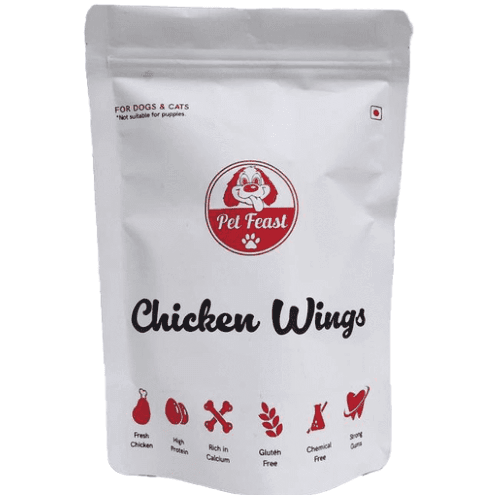 Pet Feast Chicken Wings Raw Treats for Pets