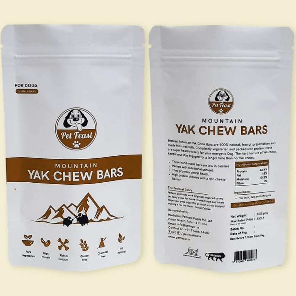 Pet Feast Mountain Yak Chew Bars For Dogs