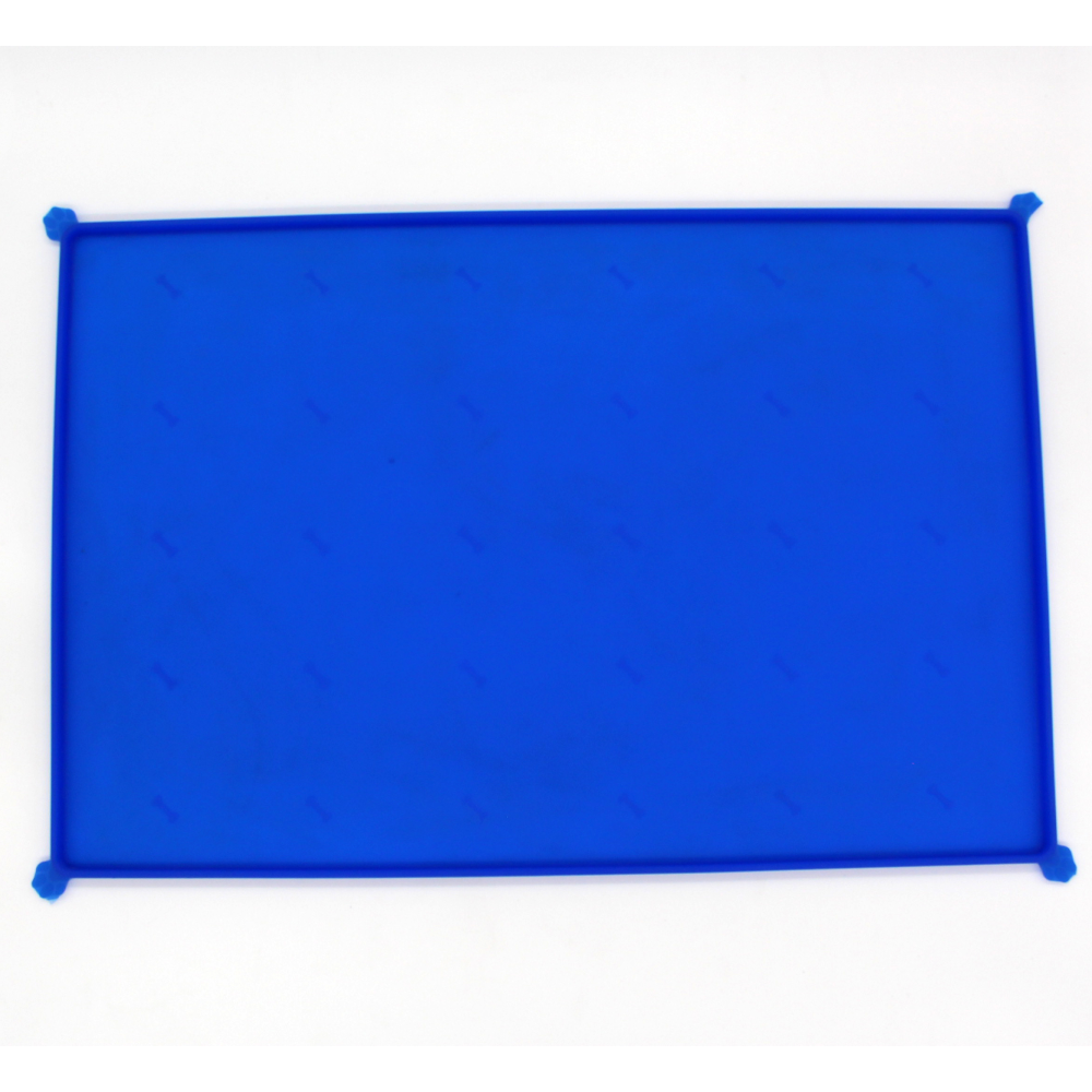 Peetara Rectangular Silicon Mat for Pets(45 x 30 x 1 cm)