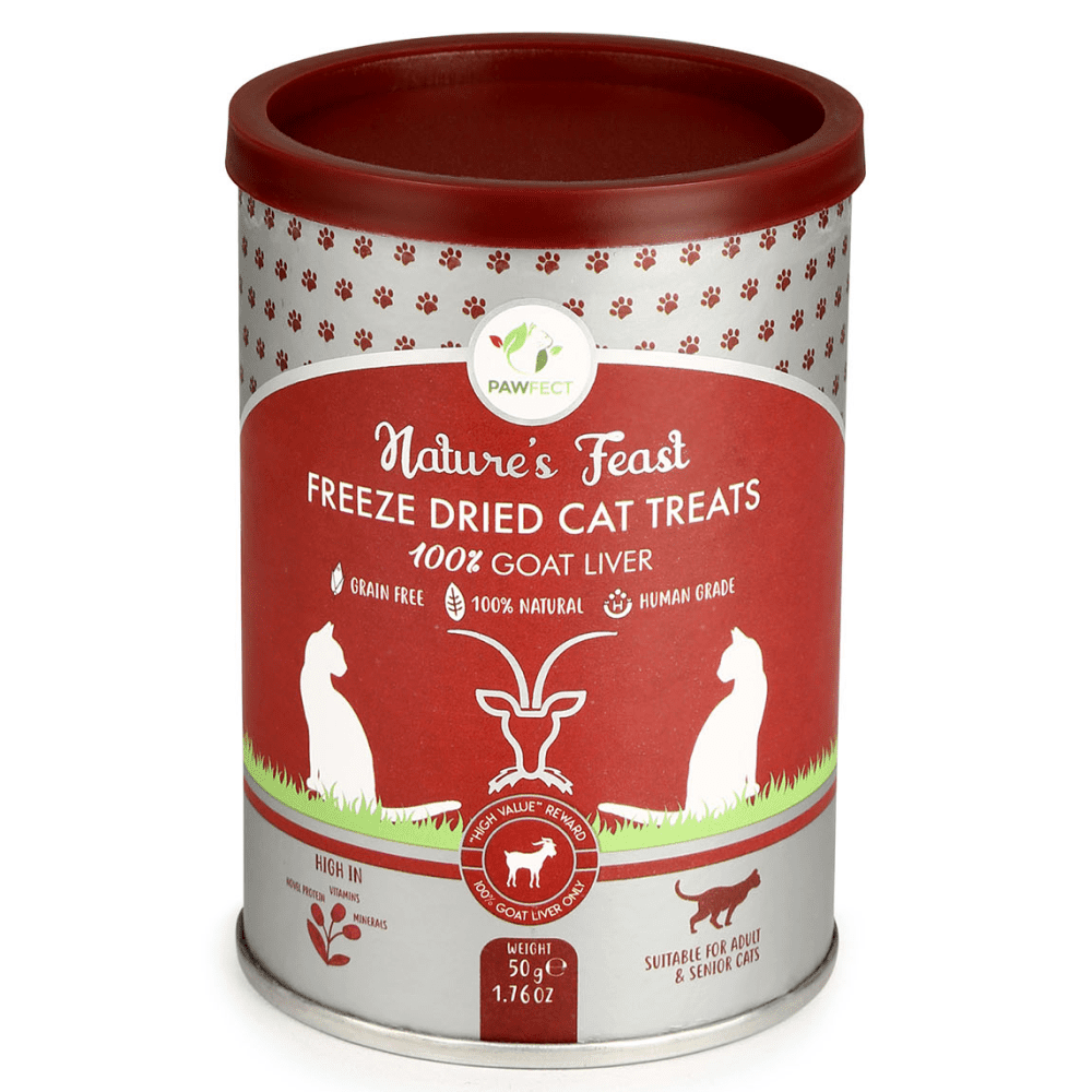 Pawfect Natures Feast Goat Liver Cat Treats