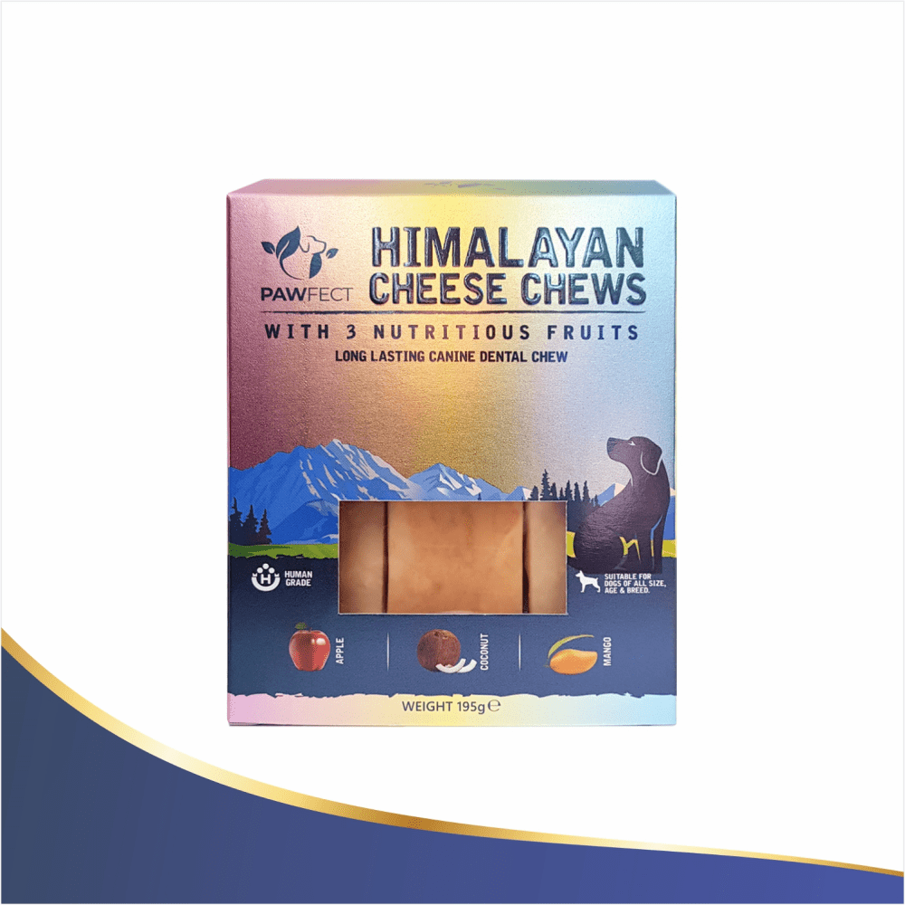 Pawfect Himalayan Cheese Chew Bars with 3 Nutritious Fruits Dog Treats