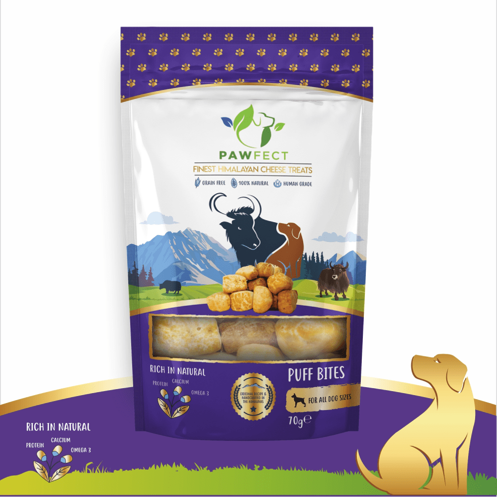 Pawfect Himalayan Cheese Chews Puff Bites Dog Treats