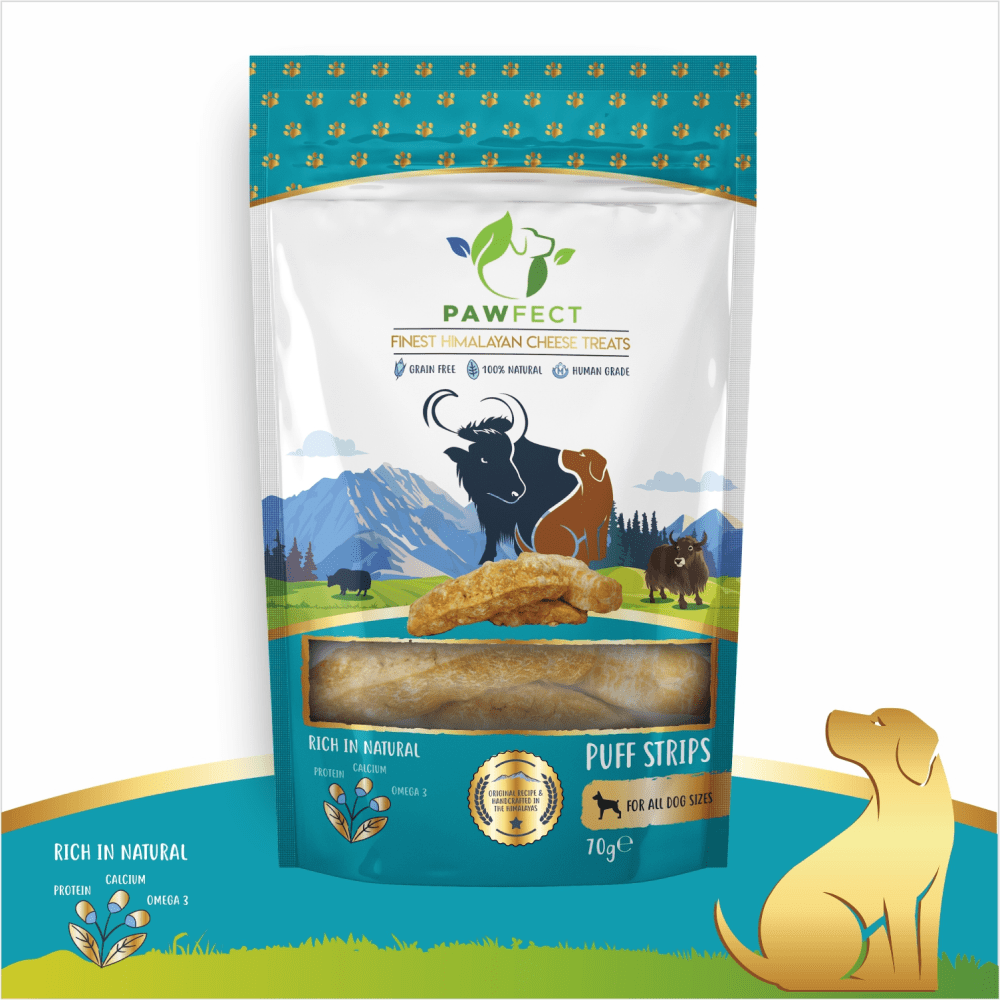 Pawfect Himalayan Cheese Chews Puff Stripes Dog Treats