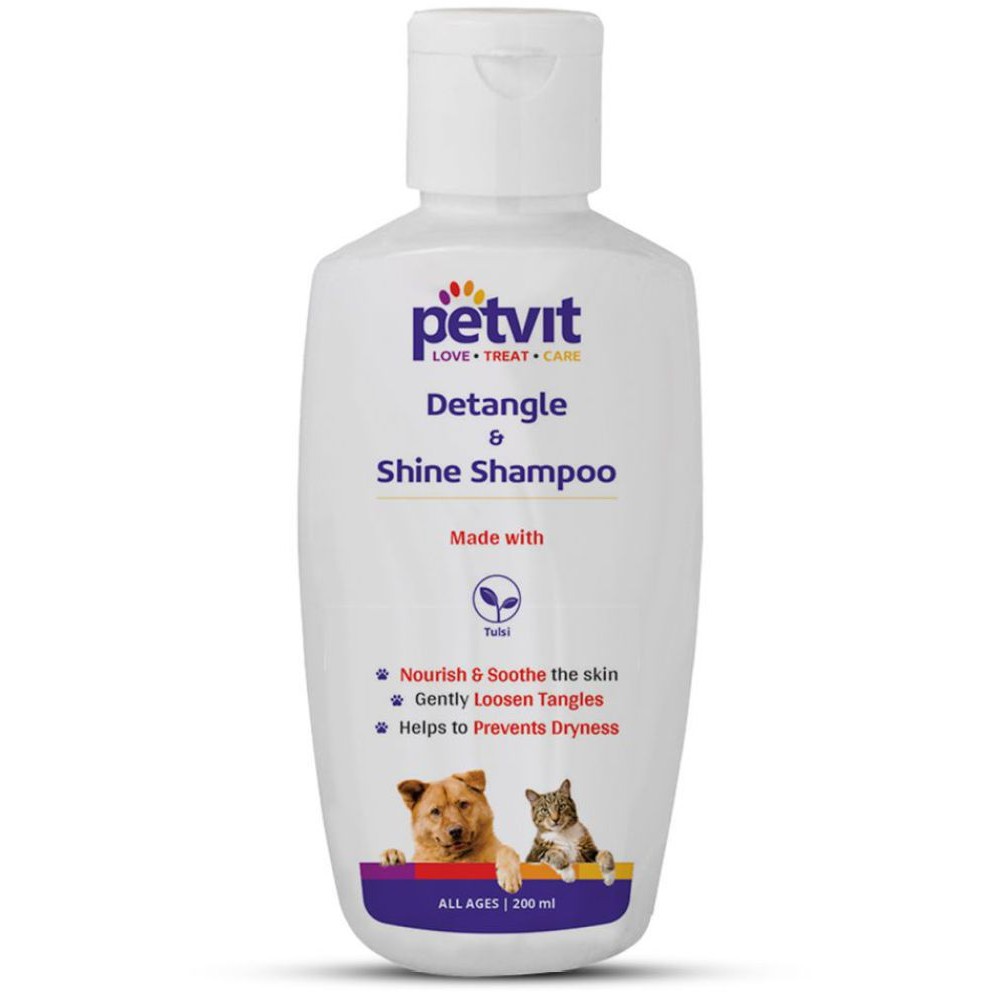 Petvit Detangle & Shine Pet Shampoo for Pets (Buy 1 Get 1 Free)