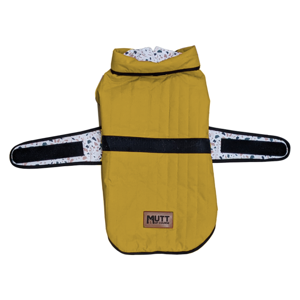Mutt of Course Flap Jacket For Dogs (Mustard)