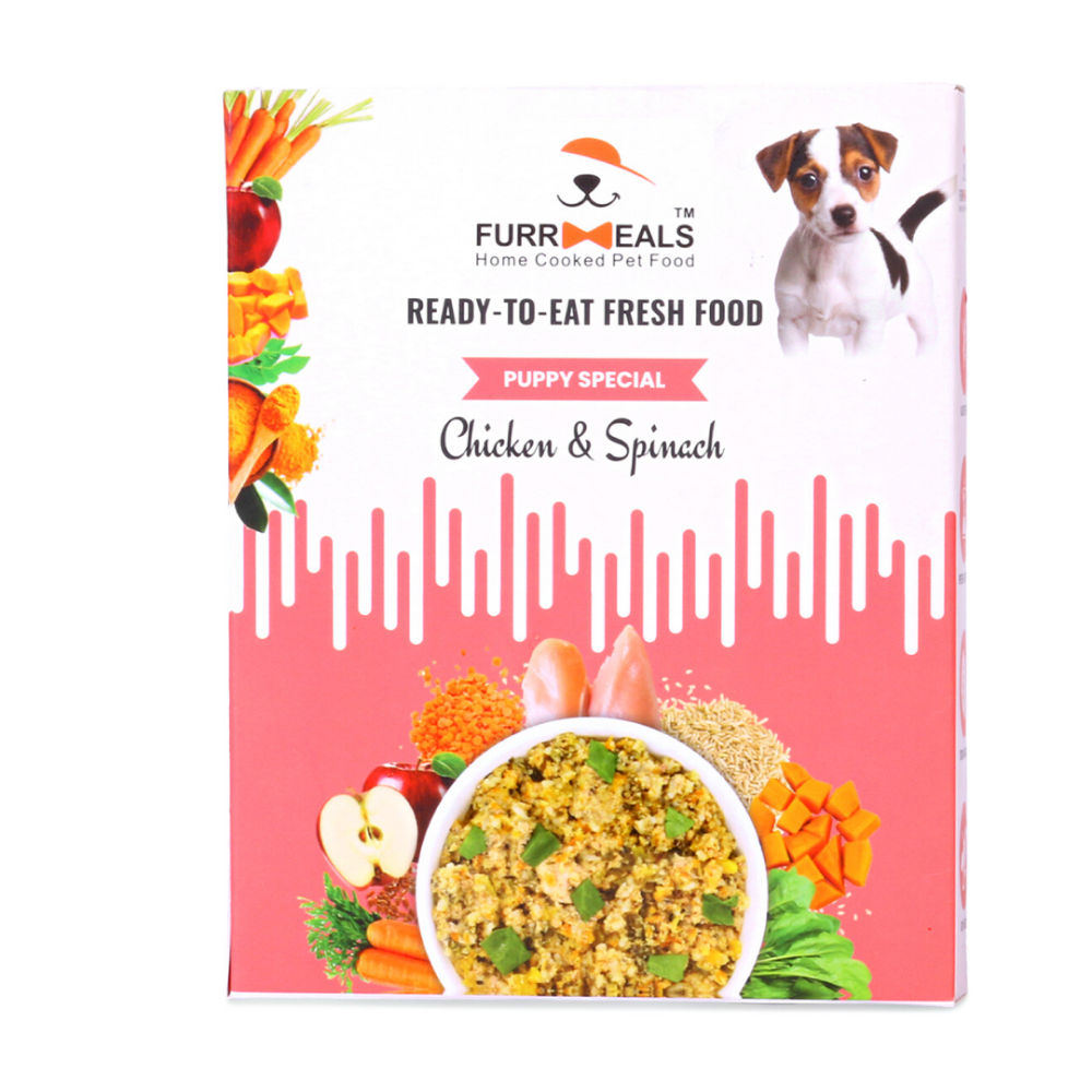 FurrMeals Chicken & Spinach Ready-to-Eat Puppy Special Dog Wet Food