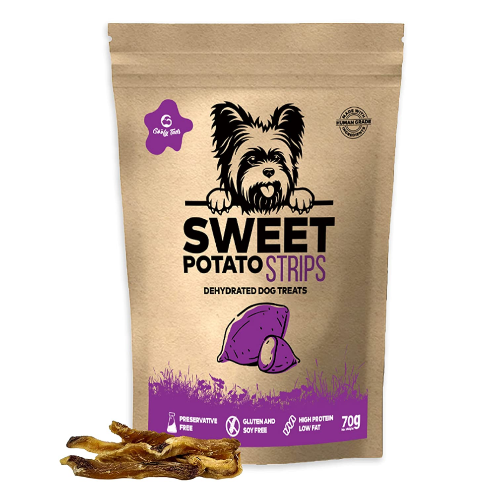 Goofy Tails Crispy Sweet Potato Strips Vegetarian Dog Treats