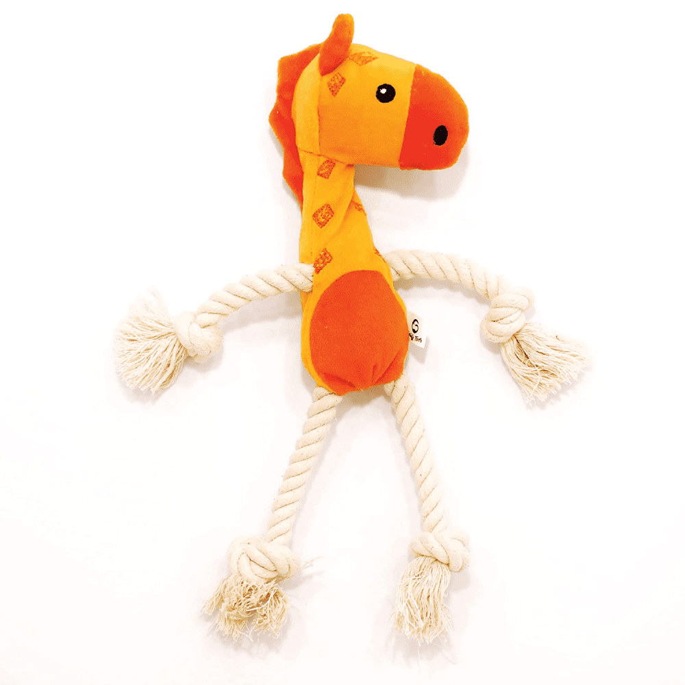 Goofy Tails Giraffe Plush Toy for Dogs