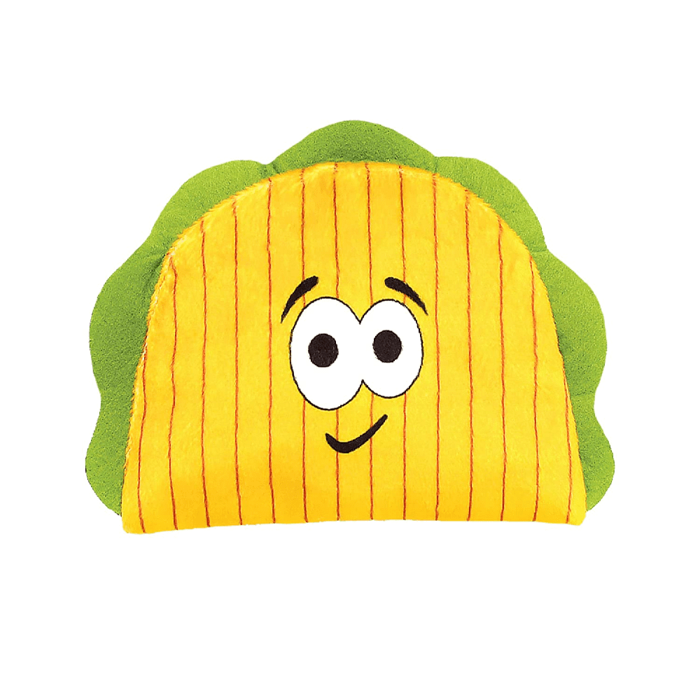 Goofy Tails Food Buddies Taco Plush Toy For Dogs