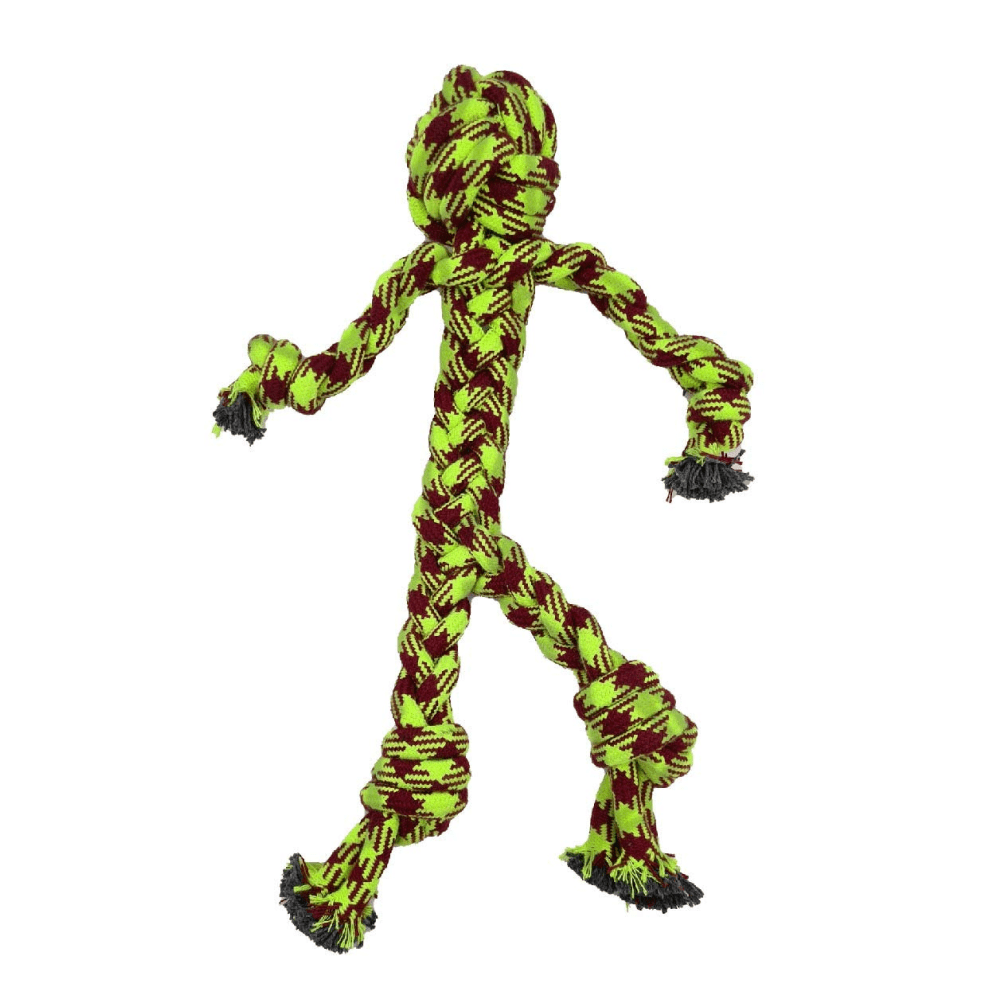 Dogitos Knotted Cotton Man Shaped Rope Toy for Dogs