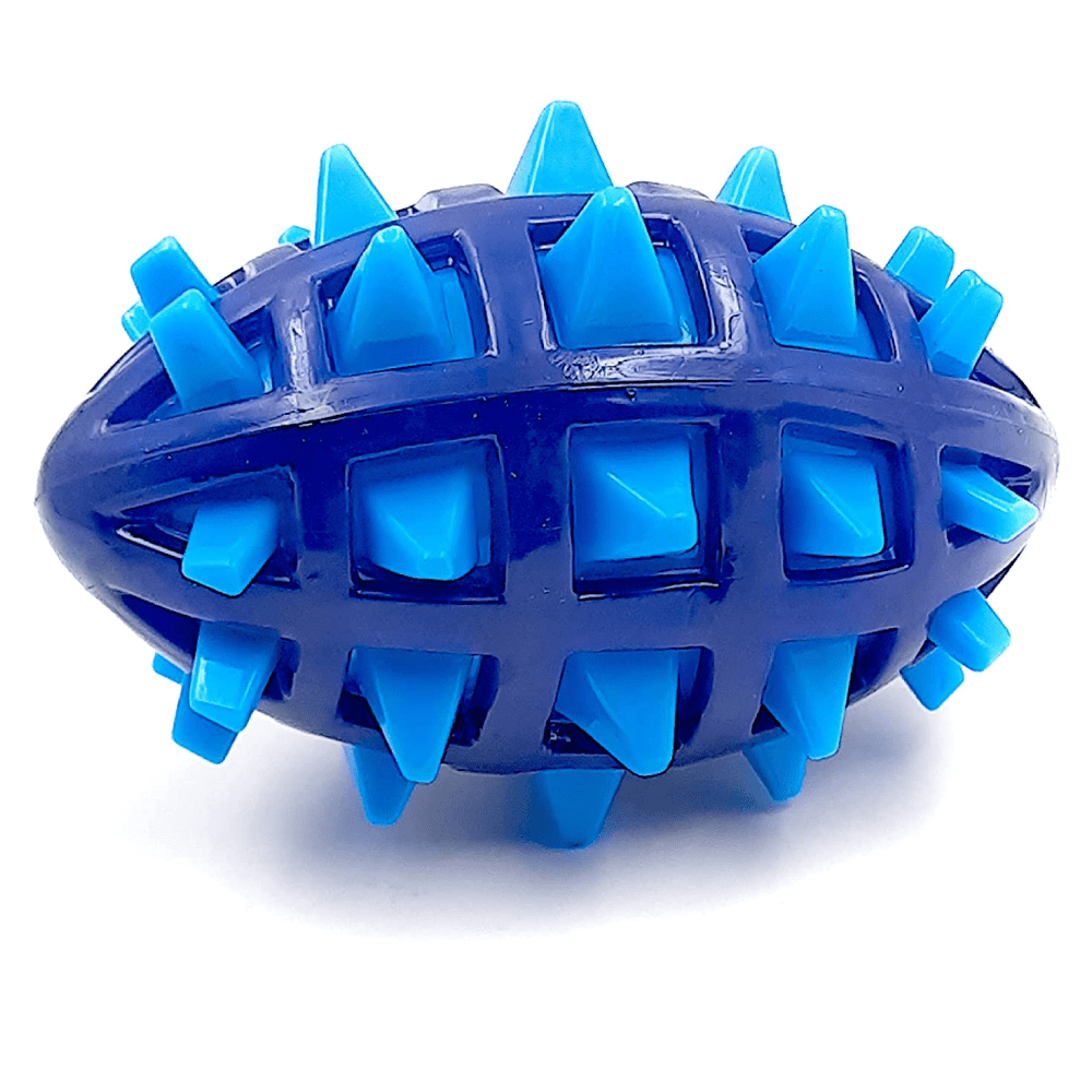 Goofy Tails Spikey Rugby Ball Toy for Dogs