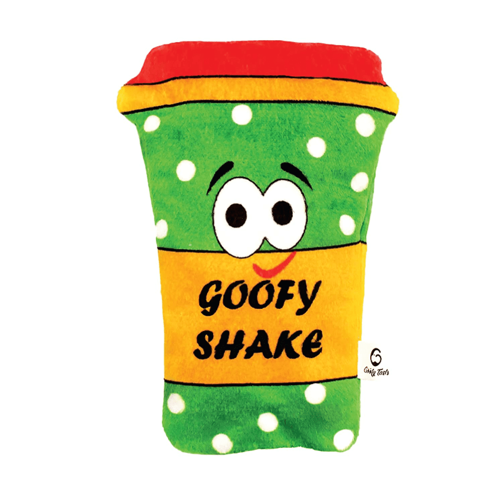 Goofy Tails Food Buddies Milk Shake Plush Toy For Dogs