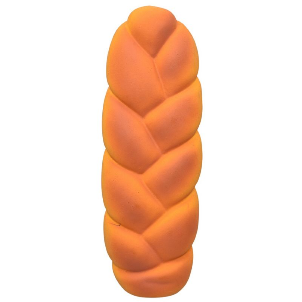 Glenand Active Latex Squeaky Braided Bread Toy for Dogs