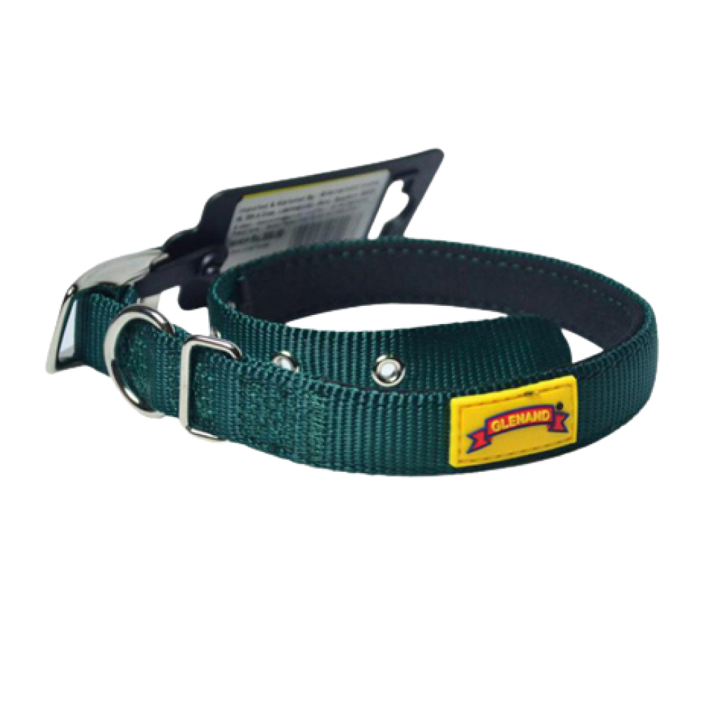 Glenand Padded Collar for Dogs (Dark Green)