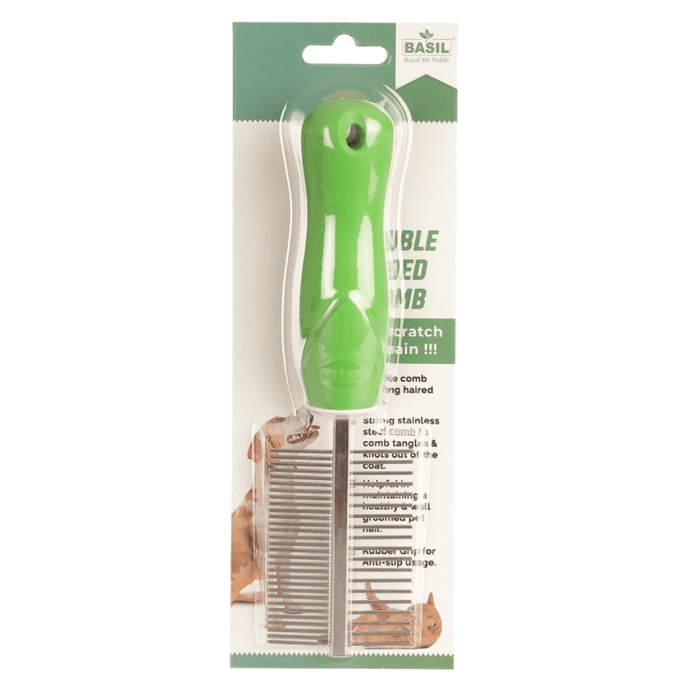 Basil Double Sided Flea Comb for Pets