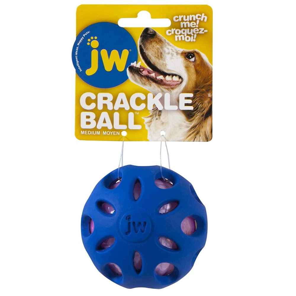 Petmate JW Crackle Heads Ball Toy for Dogs (Assorted)