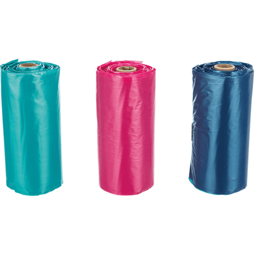 Trixie Poop Bags with Handles for Dogs (3 Rolls-Assorted)