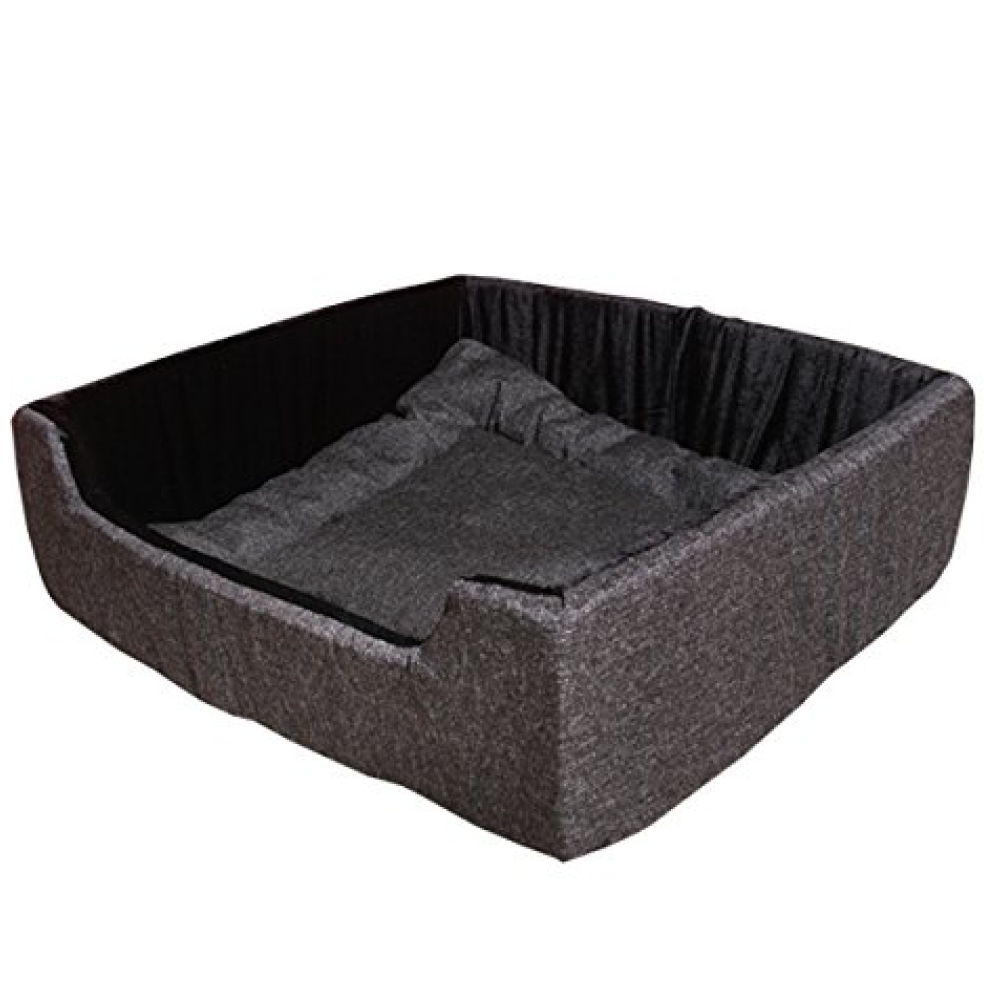 Hiputee Super Soft Rectangular Shaped Velvet Bed For Pets(45 x 21 x 37.5 cm)