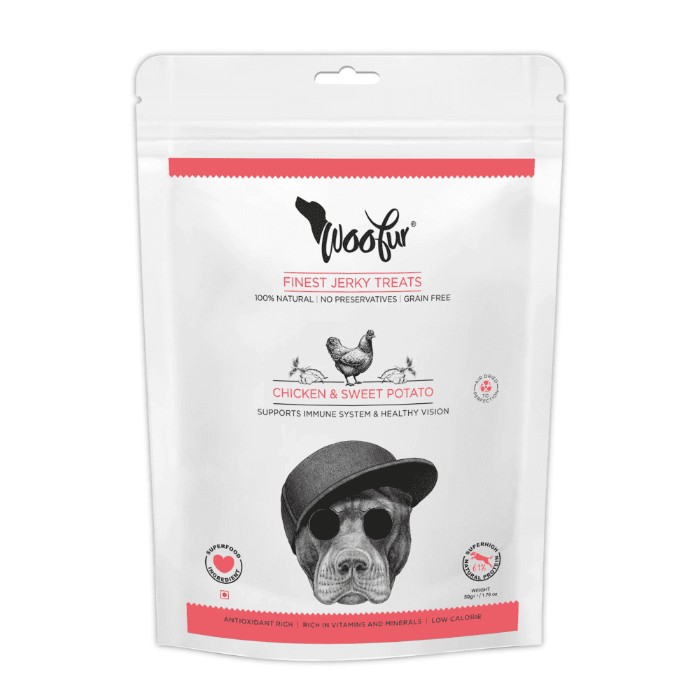 Woofur finest Jerky Chicken & Sweet Potato Dog Treats