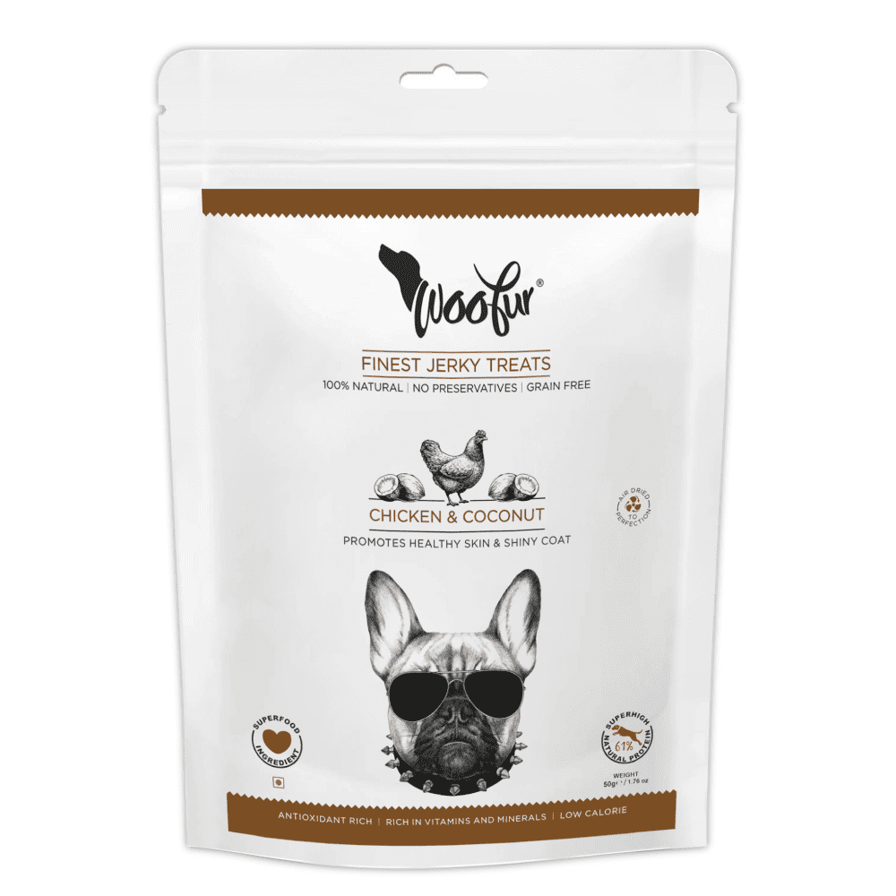 Woofur finest Jerky Chicken & Coconut Dog Treats