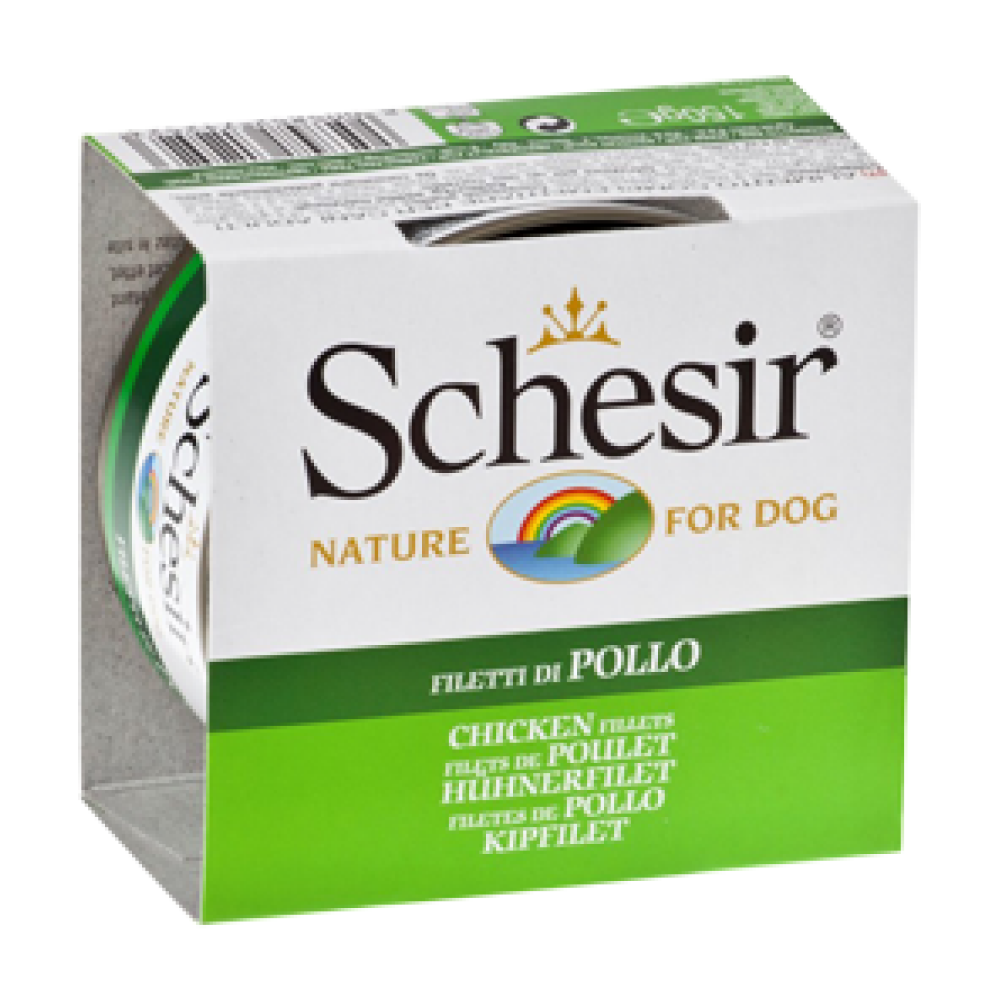 Schesir Chicken Fillets and Rice in Jelly Dog Wet Food