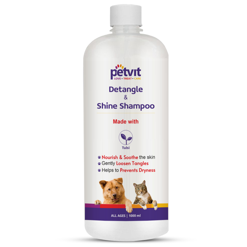 Petvit Detangle & Shine Pet Shampoo for Pets (Buy 1 Get 1 Free)