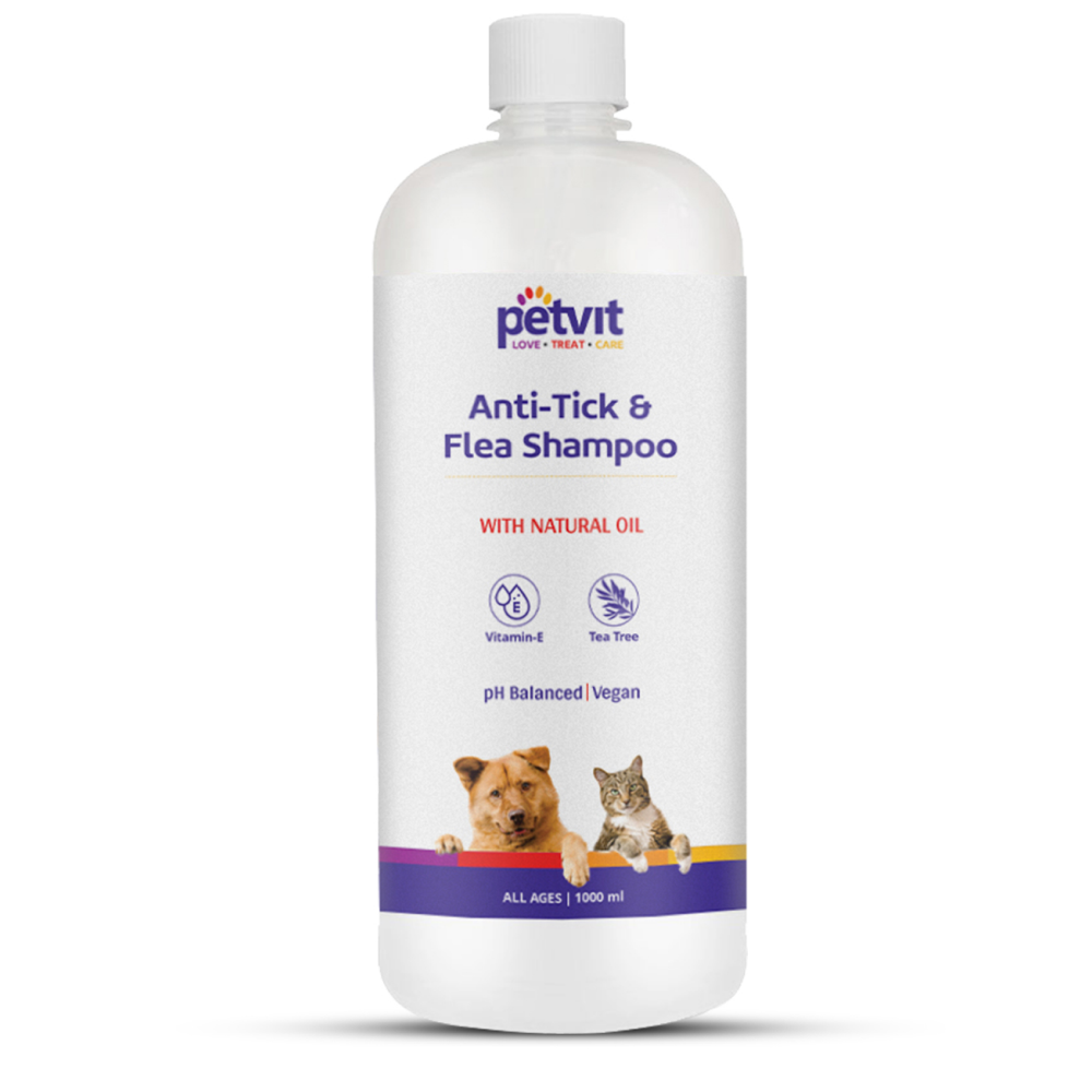 Petvit Anti-Tick - Flea - Larvae - Lice - Mosquito Shampoo for Pets (Buy 1 Get 1 Free)