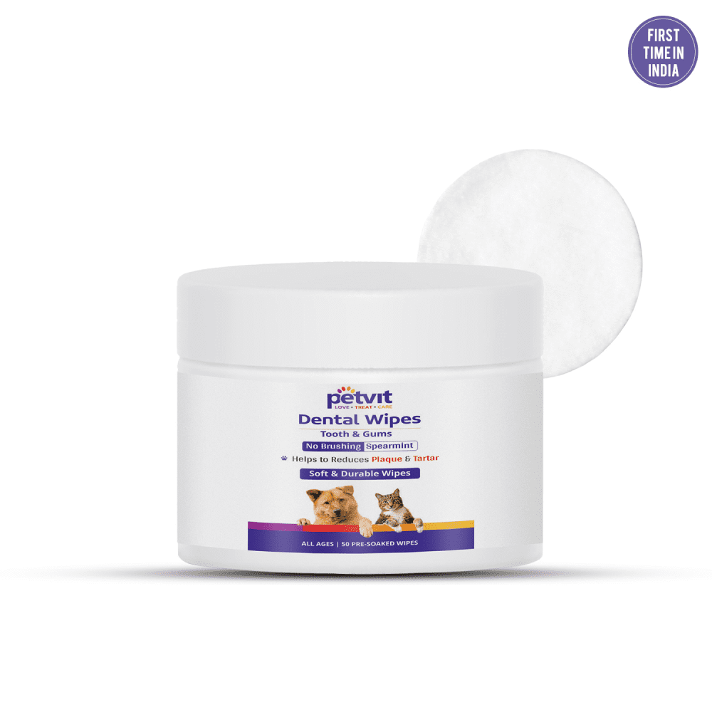 Petvit Dental Wipes for Pets
