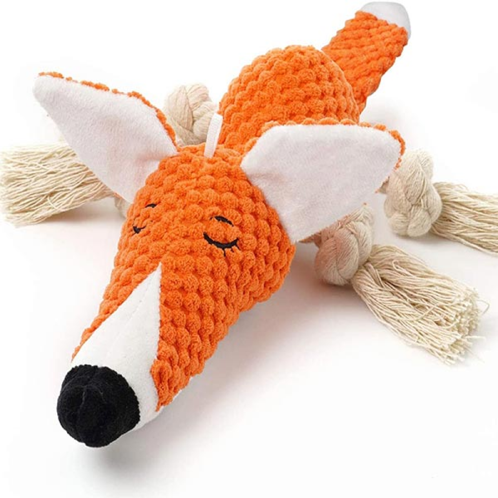 Pawsindia Sleepy Dog Shaped Toy for Dogs