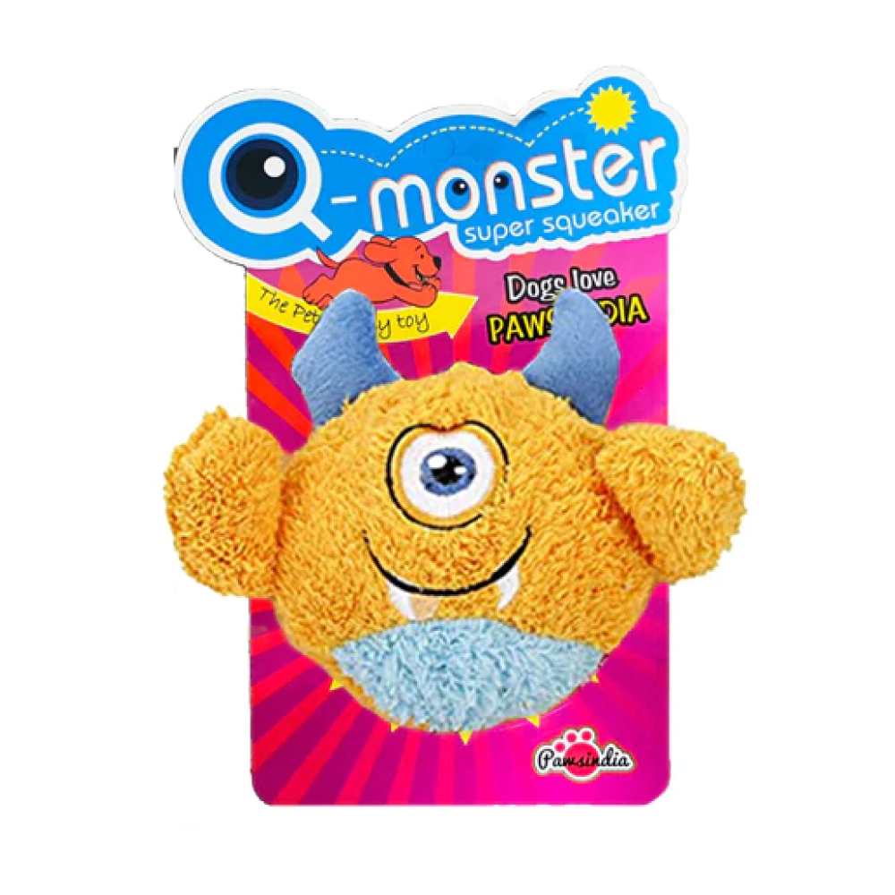 Pawsindia Monster Bouncer Toy for Dogs (Orange)