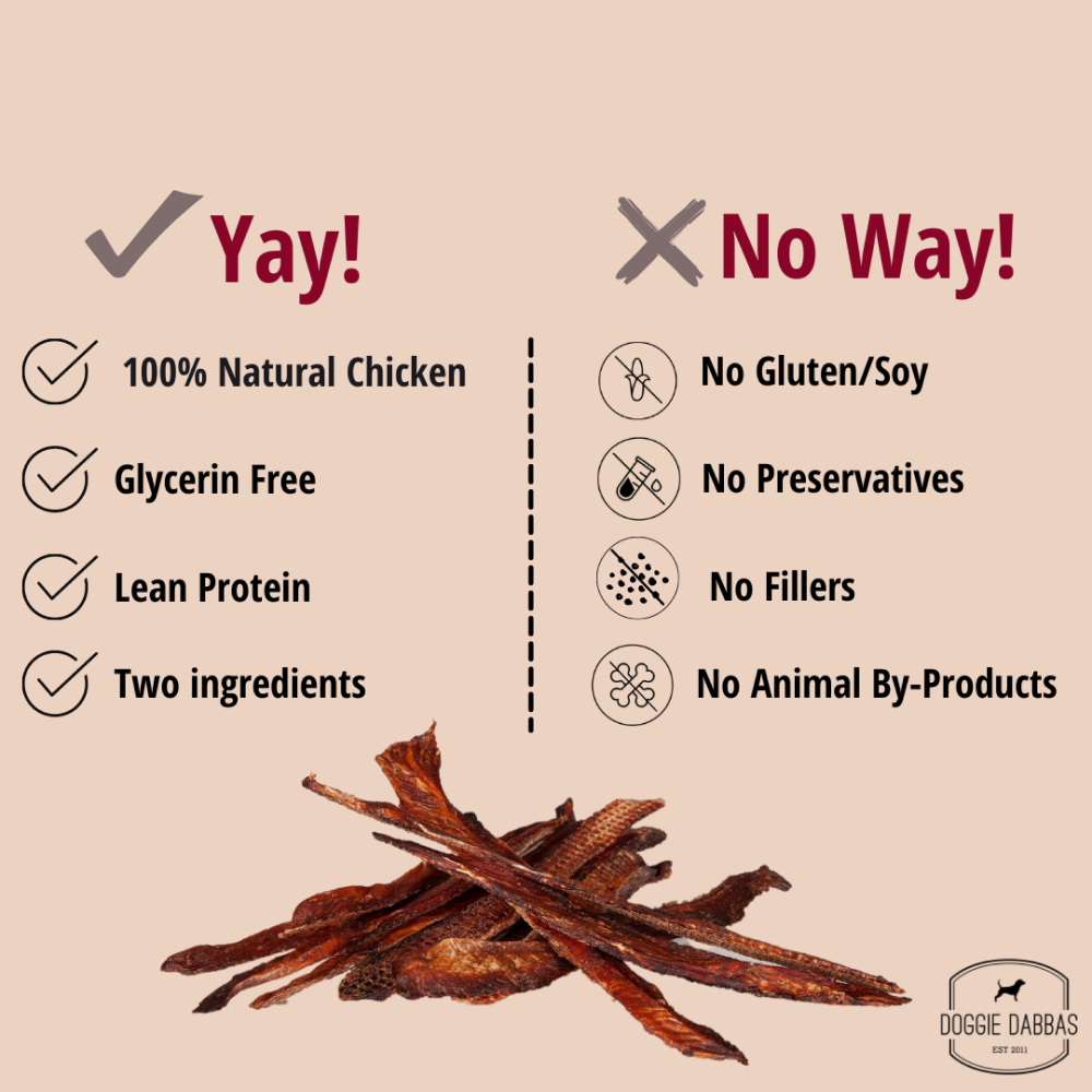 Doggie Dabbas Cranberry Chicken Jerky Dog Treats