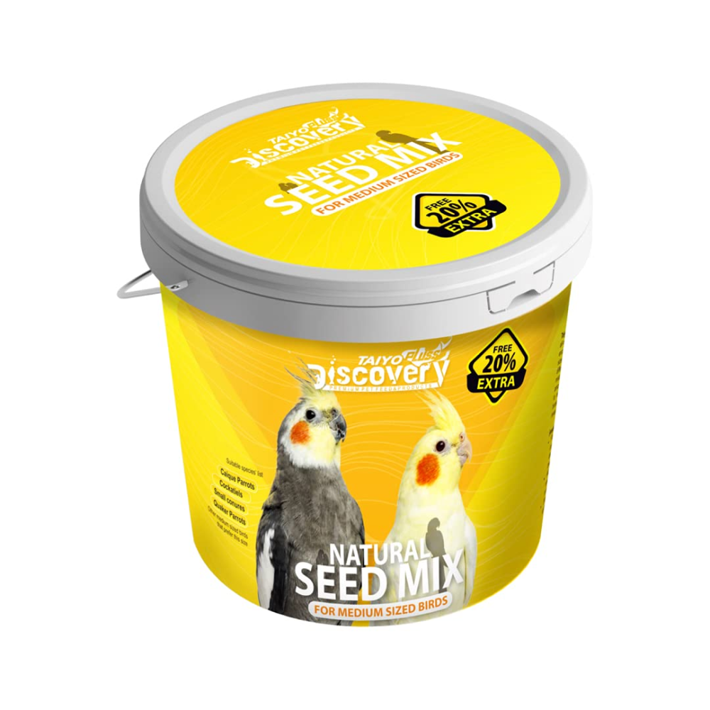 Taiyo Pluss Discovery Natural Seed Mix for Cockatiels Bird Food