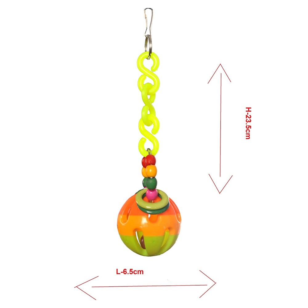Taiyo Pluss Discovery Rope with Bell Toy for Birds (Assorted)