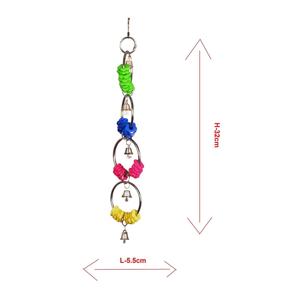 Taiyo Pluss Discovery Metal Rings Toy for Birds (Assorted)