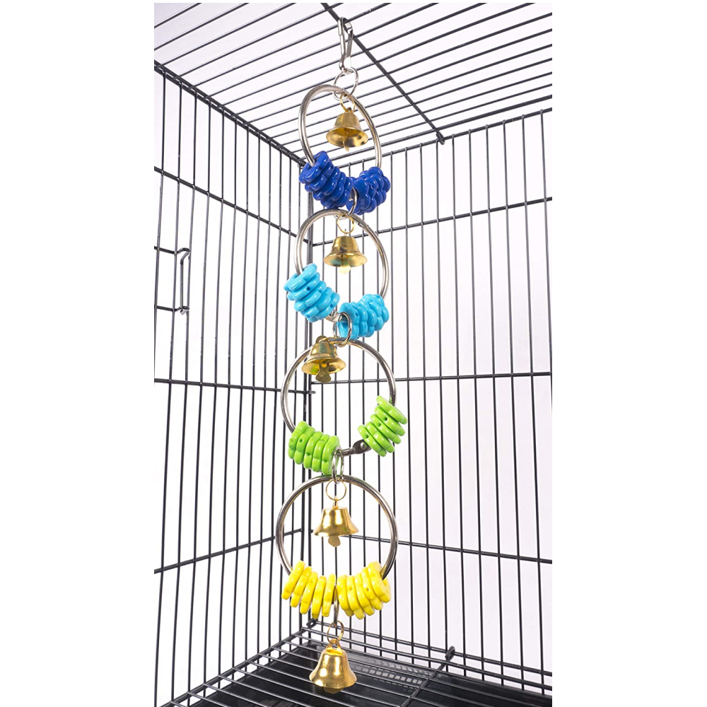 Taiyo Pluss Discovery Metal Rings Toy for Birds (Assorted)