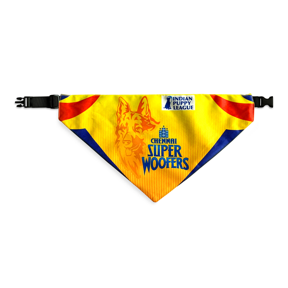 Barkbutler Chennai Super Woofers Bandana For Dogs