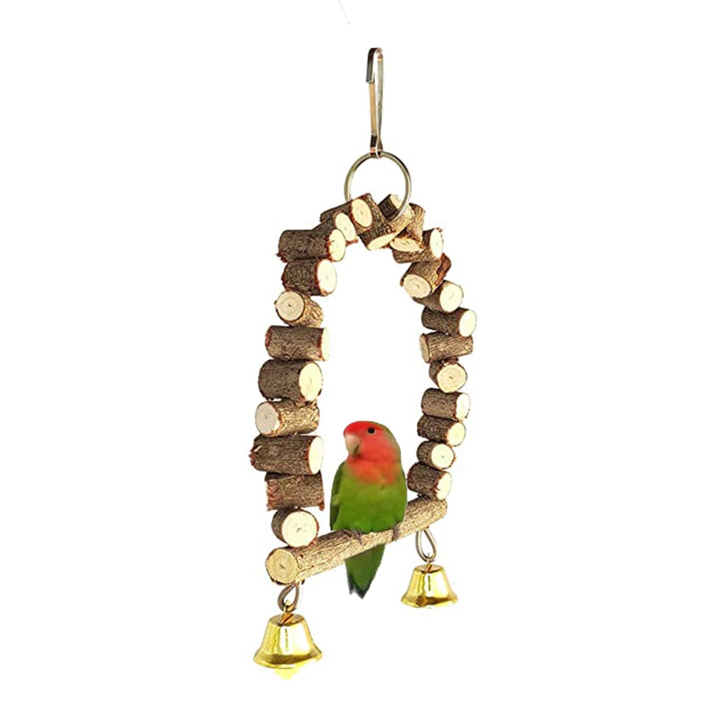 Taiyo Pluss Discovery Wooden Arch Toy for Birds