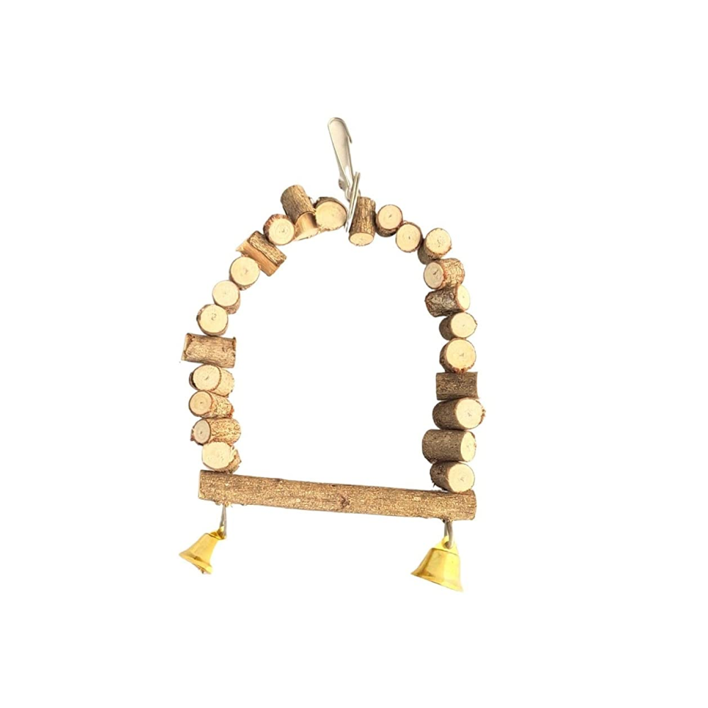Taiyo Pluss Discovery Wooden Arch Toy for Birds