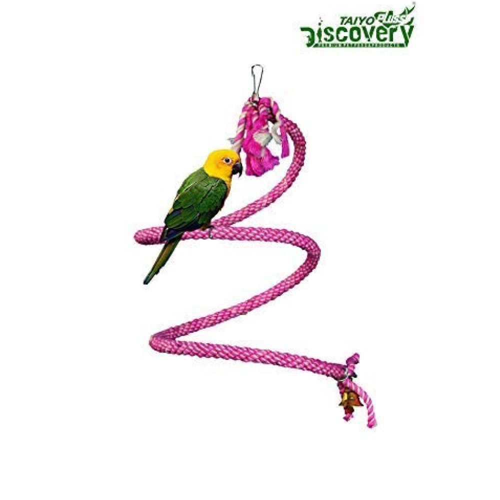 Taiyo Pluss Discovery Coloured Rope Toy for Birds (Assorted)