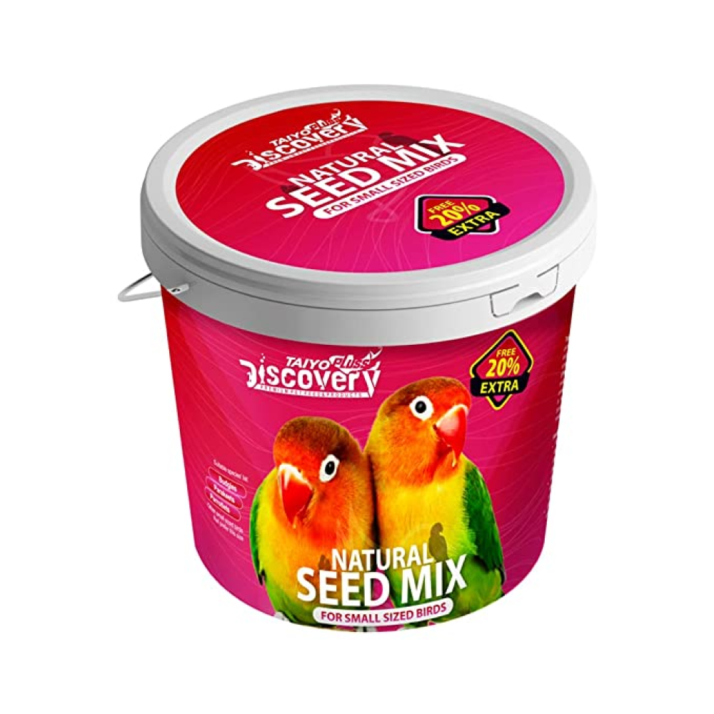 Taiyo Pluss Discovery Natural Seed Mix for African Love Birds Food