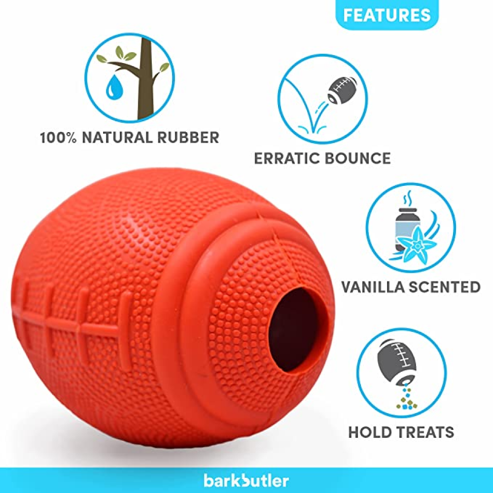 Barkbutler Just a Football Chew Toy for Dogs